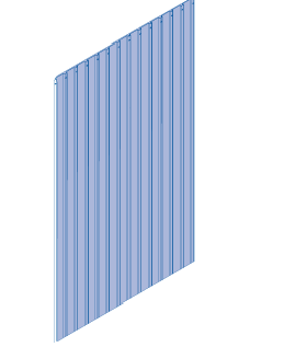 Achterwand behorende bij houtopslag Classic/Modern type 2 177.7mm x 1880 mm