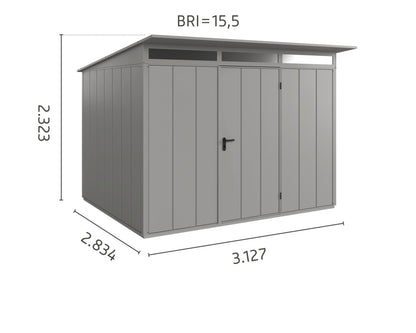 Tuinhuis Berry Modern Lessenaars dak. Type 3