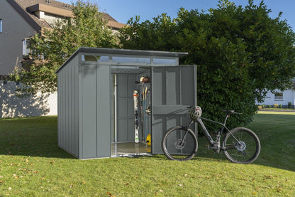 Tuinhuis Berry Modern Lessenaars dak. Type 3